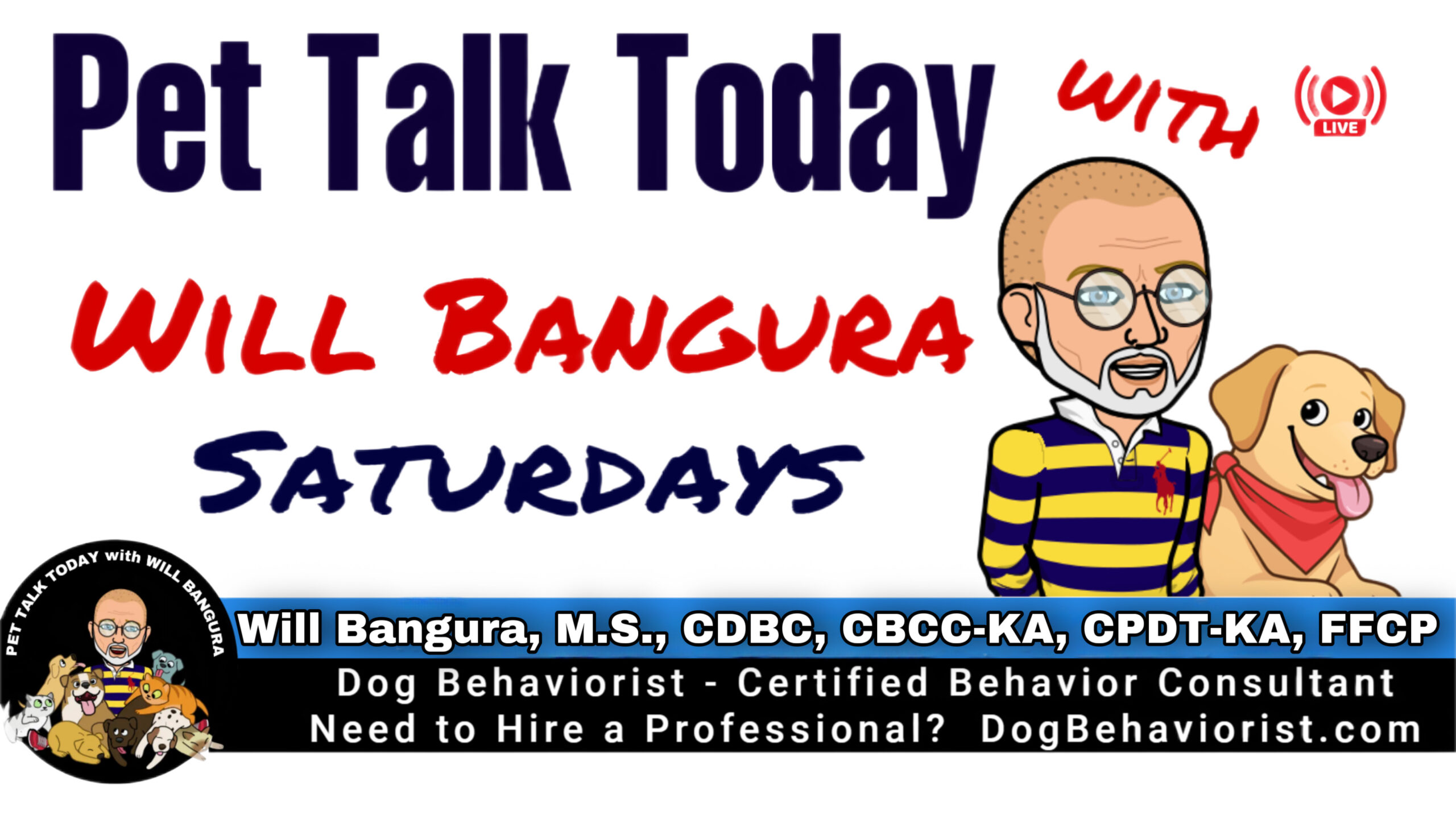 Pet Talk Today: Dog Training With Will Bangura, M.S., CDBC, CBCC-KA, CPDT-KA, FFCP
